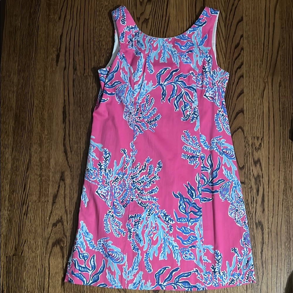 Lilly Pulitzer Pink and Blue Sleeveless Dress
